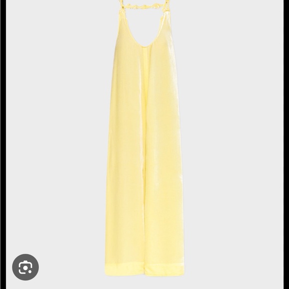 GANNI Yellow Slip Dress - Picture 3 of 8
